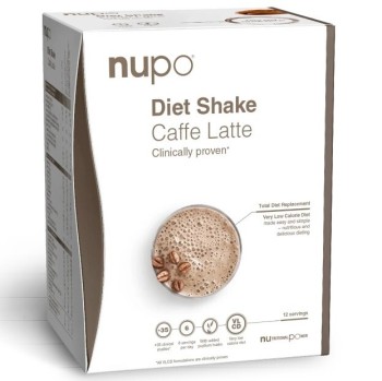 NUPO Diet Shake koktejl caffe latte 12x32g new