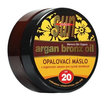 Sunvital Argan Bronz Oil opalovací máslo SPF20 200ml