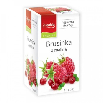 Apotheke Brusinka a malina čaj 20x2g