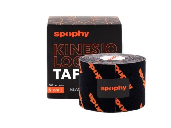 Spophy Kinesiology Tape Black tejp.páska 5cmx5m