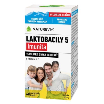 NatureVia Laktobacily 5 Imunita cps.60