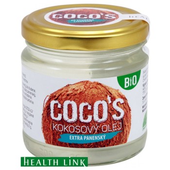 Health Link BIO extra panenský kokosový olej 200ml