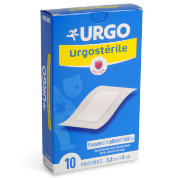 URGO URGOSTERILE Sterilní náplast 5.3cmx8cm 10ks
