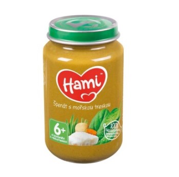 Hami Špenát s mořskou treskou 200g 6M+