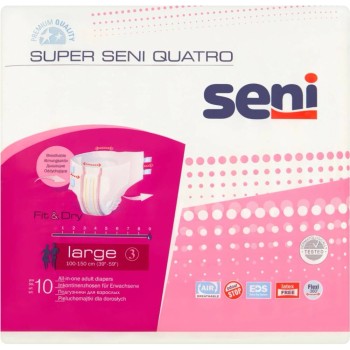 Seni Super Quatro inkon.kalhotky s lepítky L 10ks