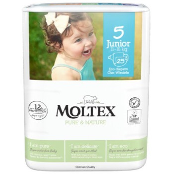 Moltex Pure&Nature plenky Junior 11-16kg 25ks