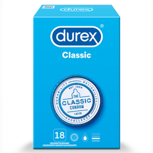 Prezervativ DUREX Classic 18ks