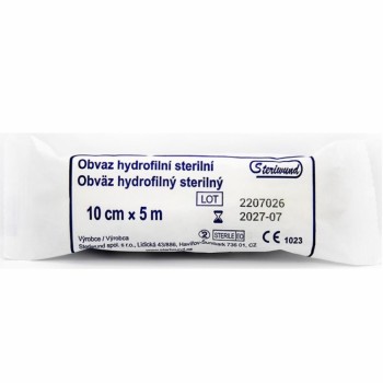 Obin. hydrofil.pletené ster.10cmx5m/1ks Steriwund