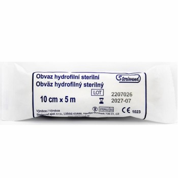 Obin. hydrofil.pletené ster.10cmx5m/1ks Steriwund