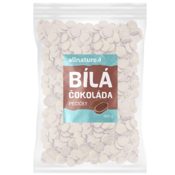 Allnature Čokoláda bílá pecičky 500g