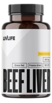 LIVLIFE Beef Liver 400mg cps.180