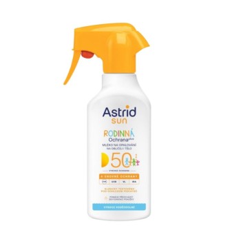 Astrid SUN rodinné opalovací mléko sprej SPF50 270ml