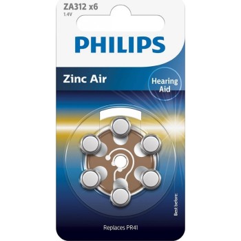 Baterie do naslouchadel PHILIPS ZA312B6A/00 6ks