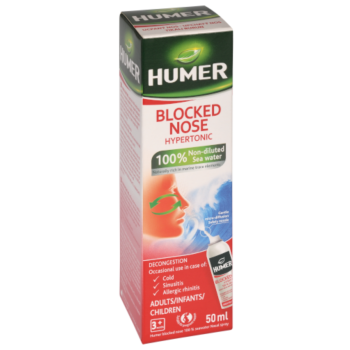 HUMER Ucpaný nos 100% mořská voda hypertonic.50ml