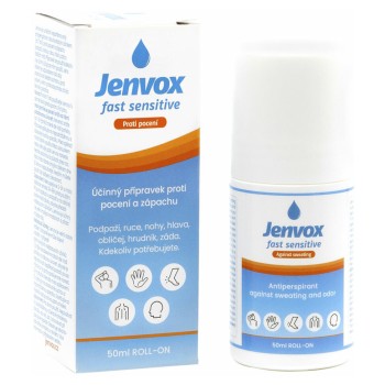 Jenvox Fast Sensitive pocení a zápach roll-on 50ml