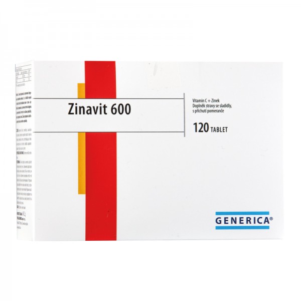 Zinavit 600 cucavé tablety 120 ks Generica