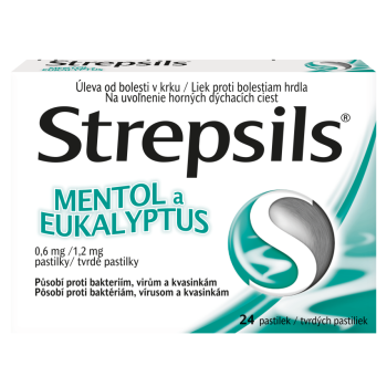Strepsils Mentol a eukalyptus 0.6mg/1.2mg pas.24