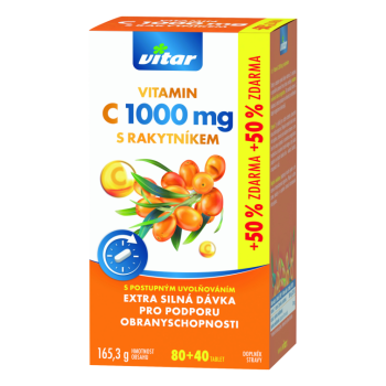 Revital Premium Vitamin C 1000mg+rakytník tbl.120