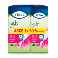 TENA Lady Slim Ultra Mini+50% ink.vlož 42ks 211482 TENA Lady Slim Ultra Mini+50% ink.vlož 42ks 211482
