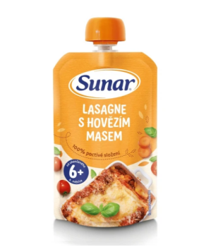Sunar Kapsička Lasagne s hovězím masem 6m+ 120g