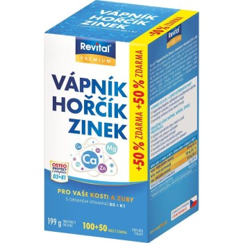  Revital Vápník+hořčík+zinek+vit.D3+K1 tbl.100+50