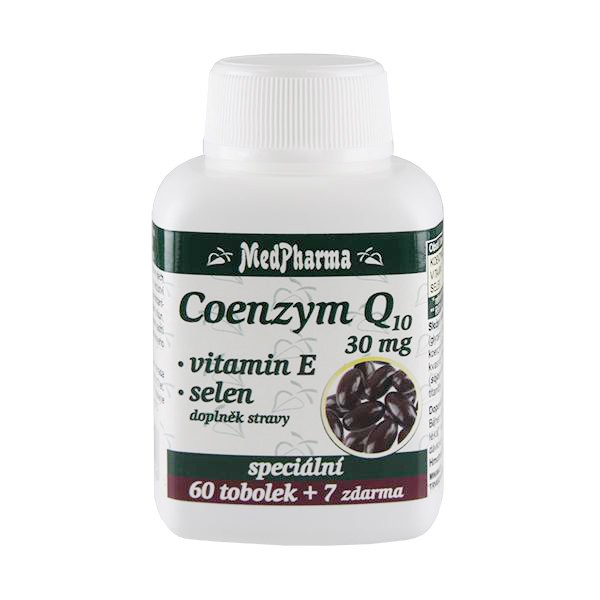 MedPharma Coenzym Q10 30mg + Vitamin E + Selen 67tbl