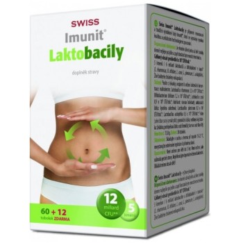 Swiss Imunit Laktobacily 60+12tob ZDARMA