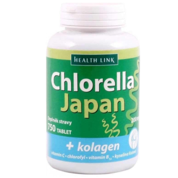 Chlorella Japan + kolagen tbl.750