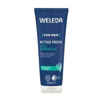 WELEDA For Men Active Fresh 3v1 sprchový gel 200ml