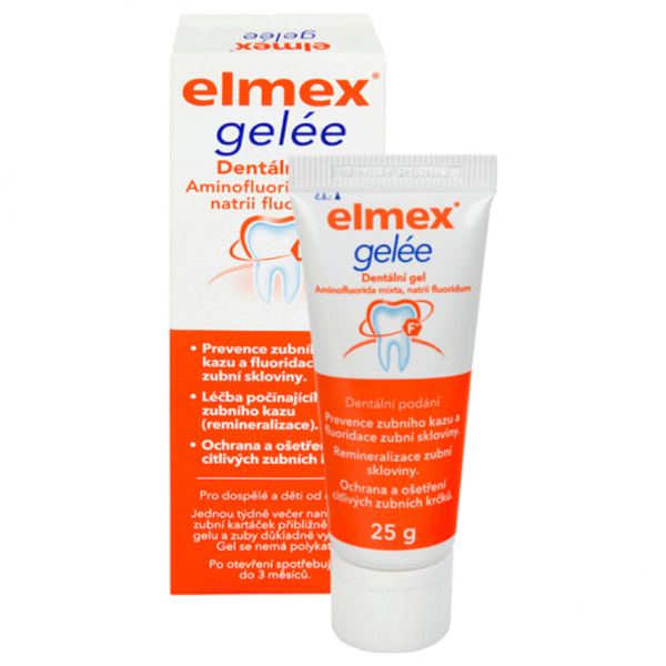 Elmex Gelee stm.gel 1x25mg EUC Lékárna