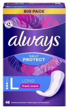 Always Daily Protect Long intimky s vůní L 48ks