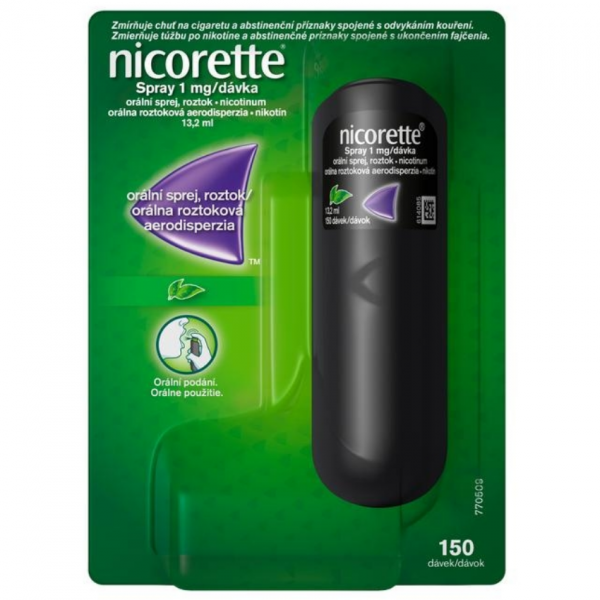 Nicorette spray 1mg/dávka orm.spr.1x13.2ml/150mg - nový obal
