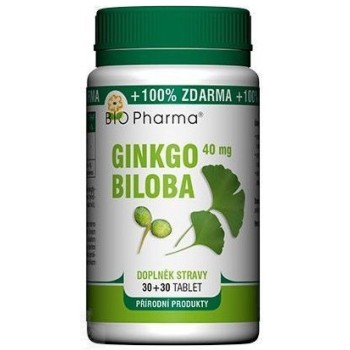 Ginkgo Biloba extrakt 40mg tbl.30+30 Bio-Pharma