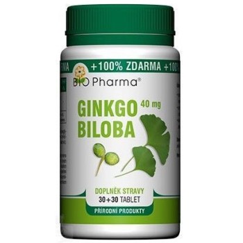 Ginkgo Biloba extrakt 40mg tbl.30+30 BIO-Pharma