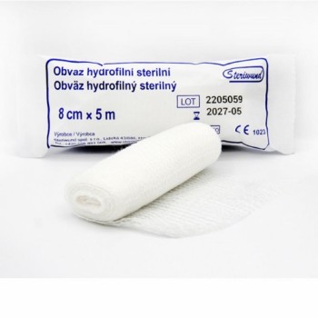 Obin. hydrofil.pletené ster.8cmx5m/1ks Steriwund