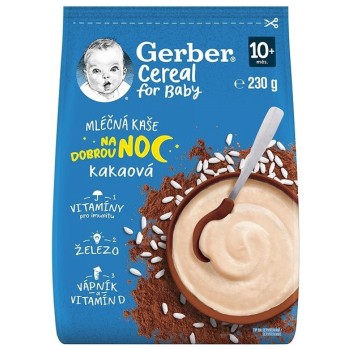 Gerber Cereal Mléčná kaše na dobrou noc Kakao 230g