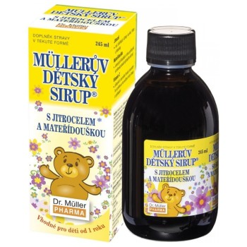 Dr.Müller Müllerův Dětský sirup s Jitrocelem a Mateřídouškou 245ml