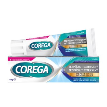 Corega Bez příchuti Extra silný fixační krém 40g - POŠKOZENÝ OBAL