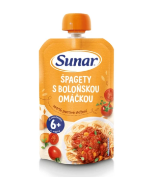Sunar Kapsička Špagety boloňská omáčka 6m+ 120g