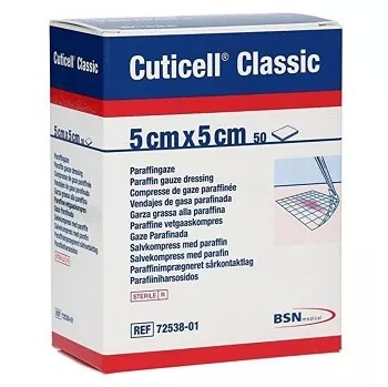 Cuticell Classic mastný tyl 5x5cm 50ks