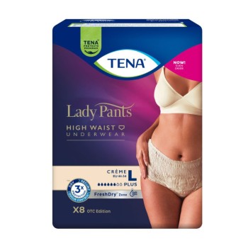 TENA Lady Pants Plus Creme L inkontinenční kalhotky 8ks
