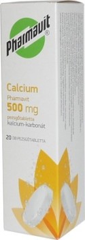 Calcium 500mg Pharmavit por.tbl.eff.20x500mg