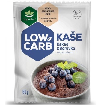 LOW CARB kaše kakao & borůvka 60g Topnatur