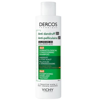 VICHY DERCOS Šampon a kondicionér lupy 2v1 200ml