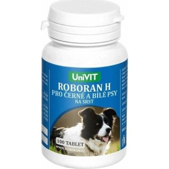 UniVIT ROBORAN H pro černé a bílé psy srst tbl.100