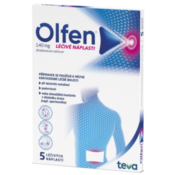 Olfen 140mg léčivé náplasti drm.emp.med.5x140mg
