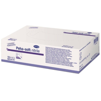 Rukavice vyš.Peha-Soft NITRILE Wh.b.p.nes.S 100ks