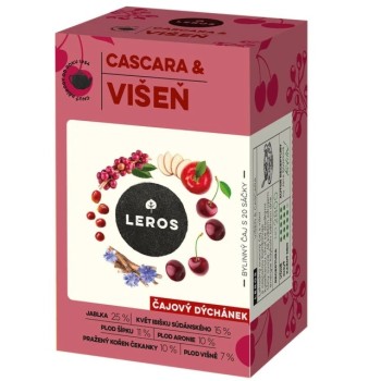 LEROS Čajový dýchánek cascara&višeň 20x2g
