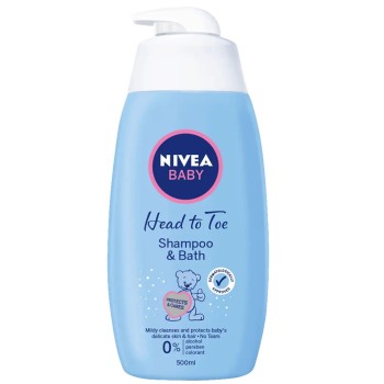 Nivea Baby šampon a pěna do koupele 2v1 500ml