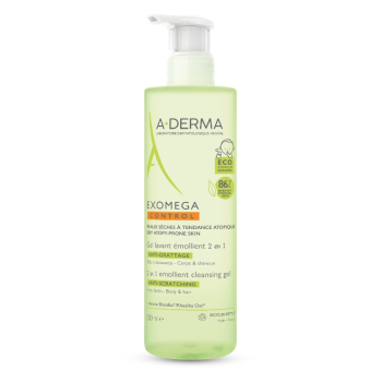 A-Derma Exomega Control Zvláčňující mycí gel 2v1 500ml